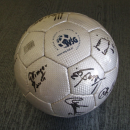 GADGETS - a ball signed by Zawisza football team for Kia Motors - Bydgoszcz / Poland