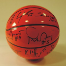 GADGETS - basketballs signed by the teams of Poland and Sweden for Motowszolek - Bydgoszcz / Poland