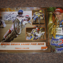 SPEEDWAY - the plate signed by the drivers of Grand Prix 2010 - Bydgoszcz / Poland